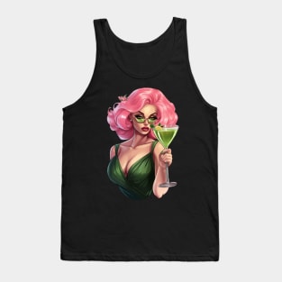 Pink Haired Lady Tank Top